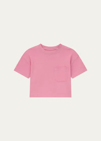 Dl1961 Kids' Girl's Solid T-shirt In Flamingo