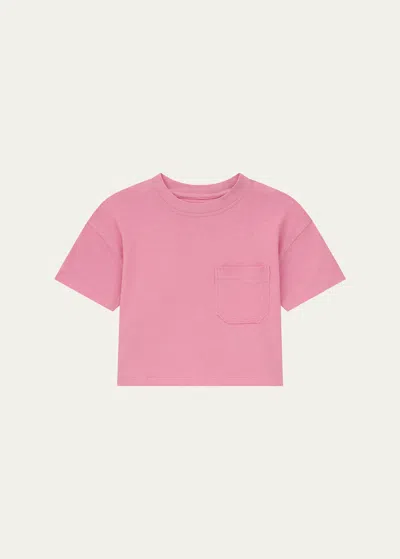 Dl1961 Kids' Girl's Solid T-shirt In Flamingo