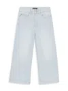Dl1961 Girl's Lily Striped Wide Leg Pants In Blue Stripe