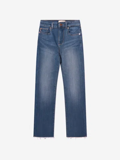 Dl1961 Kids' Emie High-rise Straight Jeans In Blue
