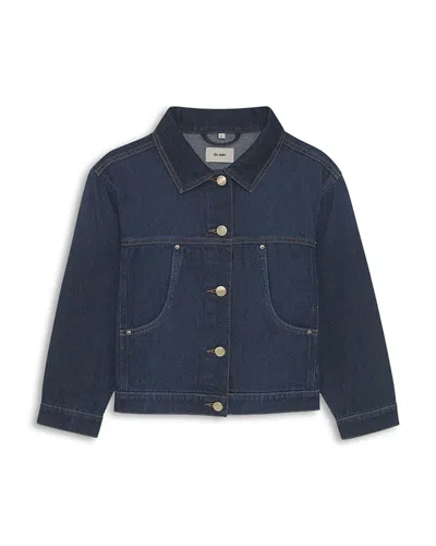 Dl1961 Girls' Dl Aura Jordyn Denim Trucker Jacket - Little Kid, Big Kid In Blue