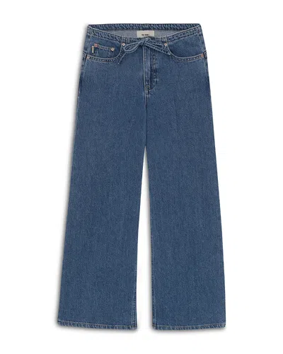 Dl1961 Girls' Frankie Low Rise Baggy Wide Leg Jeans - Big Kid In Blue