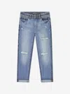 Dl1961 Harper Distressed-effect Jeans In Blue
