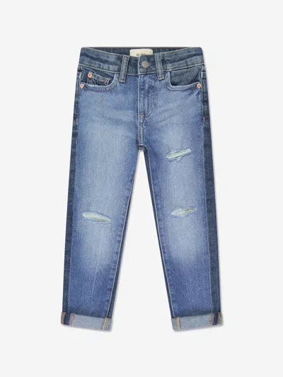 Dl1961 Kids' Harper Distressed-effect Jeans In Blue