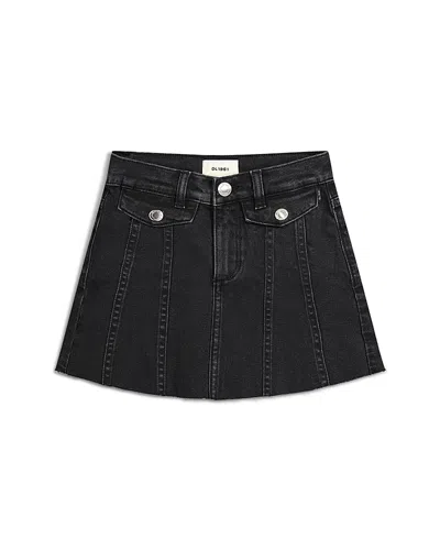 Dl1961 Girls' Jenny Mini Skirt - Big Kid In Black