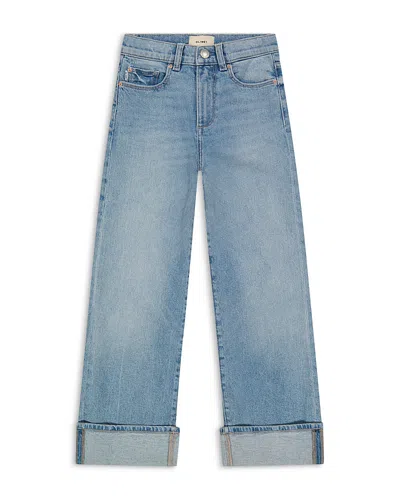 Dl1961 Kids' Girl's Lily Wide Leg Jeans In Ridge Cuffed