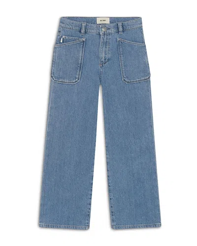 Dl1961 Girls' Lily Wide Leg Jeans - Little Kid, Big Kid In Blue