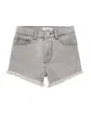 Dl1961 Girls' Lucy Frayed Shorts - Big Kid In Lt Smoke