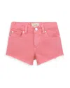 Dl1961 Girl's Lucy Cutoff Denim Shorts In Flamingo