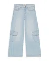 Dl1961 Girls' Nini Wide Leg Jeans In Poolside Cargo - Big Kid In Poolside Cargo