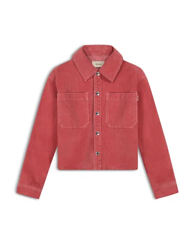 Dl1961 Girls' Olivia Corduroy Shirt Jacket - Big Kid In Deep Blush