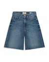 Dl1961 Kids' Remie Raw Hem Denim Shorts In River Bank