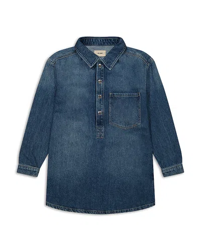 Dl1961 Girls' Simona Denim Shirt Dress - Big Kid In North Beach