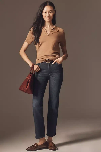 Dl1961 Halle High-rise Straight-leg Jeans In Blue
