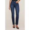 Dl1961 Halle High Waist Straight Leg Instasculpt™ Jeans In Blue