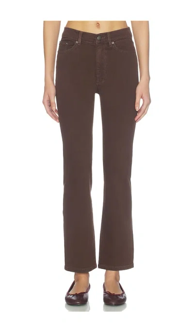 Dl1961 Halle Instasculpt? Straight High Rise Jeans In Brown