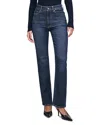 Dl1961 Halle Straight High Rise Instasculpt Jeans In Crescent Harbor In Blue