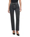 Dl1961 Halle Straight High Rise Instasculpt Jeans In Nightshade In Black