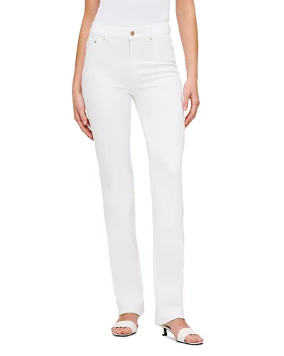 DL1961 DL1961 HALLE STRAIGHT HIGH RISE INSTASCULPT JEANS IN WHITE