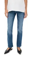 Dl1961 Halle Straight High Rise Instasculpt Maternity Jeans Palm Springs (dl Airbrushed) In Blue
