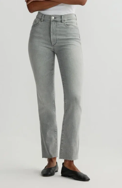 Dl1961 Halle Straight Instasculpt™ High Rise Jeans In Gray