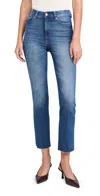 Dl1961 Halle Straight Instasculpt High Rise Jeans Palm Springs (dl Airbrushed) In Palm Springs (dl Airbrushed)