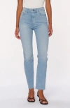 Dl1961 Halle Straight Leg High Rise Instasculpt Jeans In Fountain Dl Airbrushed