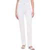 Dl1961 Halle Straight Leg High Rise Instasculpt Jeans In White Dl Airbrushed