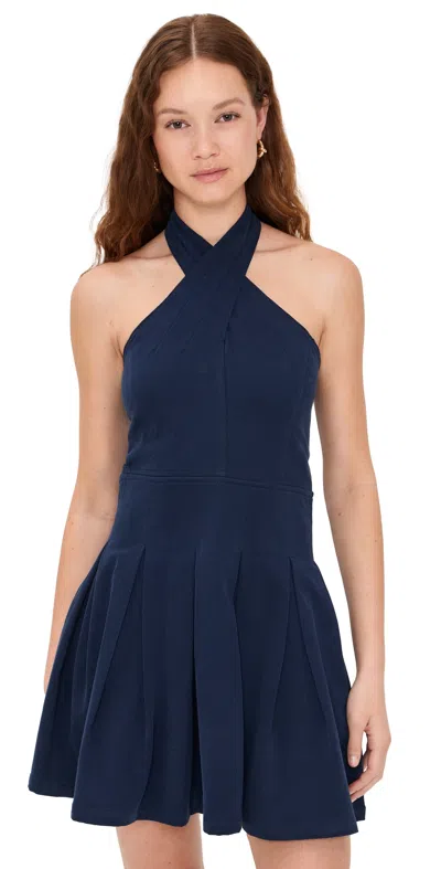 Dl1961 Halter Mini Dress Bright Navy (twill)
