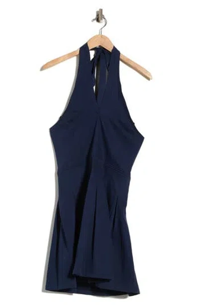 Dl1961 Halter Minidress In Blue