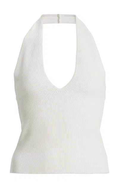 Dl1961 Halter Top Instasculpt™ Rib In White