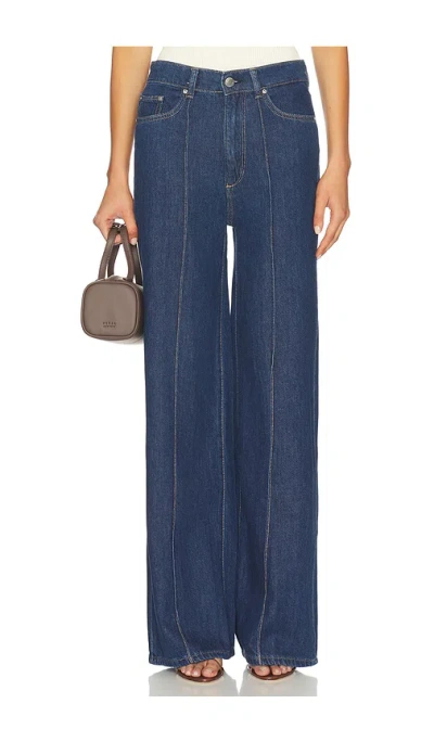 Dl1961 Hepburn Aura High Rise Wide Leg Jeans In Blue