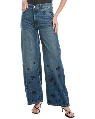 Dl1961 Hepburn Embellished Wide Leg Jean