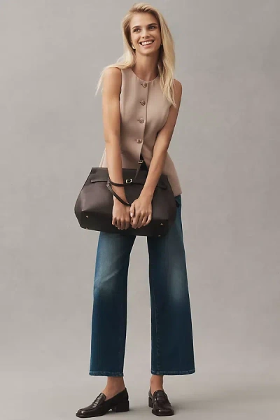 Dl1961 Hepburn High-rise Wide-leg Ankle Jeans In Blue