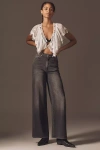 Dl1961 Hepburn High-rise Wide-leg Jeans In Black