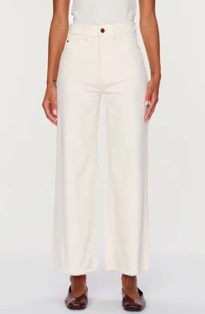 Dl1961 Hepburn High Rise Wide Leg Jeans In White