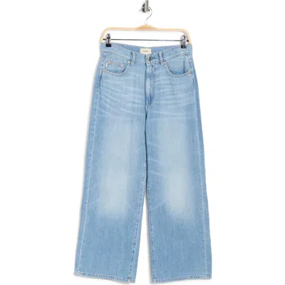 Dl1961 Hepburn High Waist Ankle Wide Leg Pants In Blue