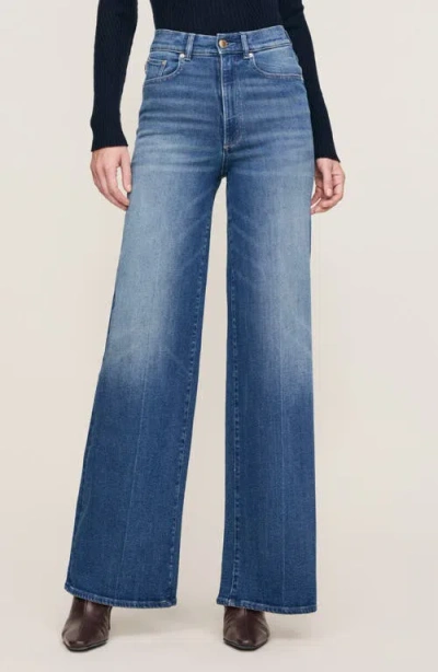 Dl1961 Hepburn High Waist Wide Leg Jeans In Blue
