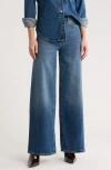 Dl1961 Hepburn High Waist Wide Leg Jeans In Blue