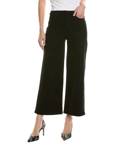 Dl1961 Hepburn Jet Black Wide Leg Jean In Multi