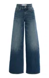 Dl1961 Hepburn Wide-leg High-rise Jeans In Blue