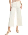 Dl1961 Hepburn Petite High-rise Eggshell Wide Leg Jean In White