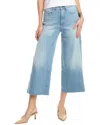 Dl1961 Hepburn Raw Hem High Waist Ankle Wide Leg Jeans In Blue