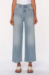 Dl1961 Hepburn Raw Hem High Waist Ankle Wide Leg Jeans In Freshwater Vintage