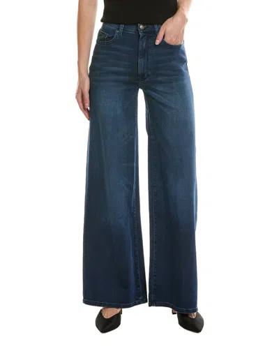 Dl1961 Hepburn Stream Wide Leg Jean In Blue