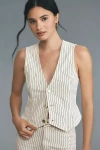 Dl1961 Striped Vest In Beige
