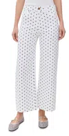 Dl1961 Hepburn High Rise Ankle Wide Leg Jeans In Marine Dots In Marine Dots (vintage)