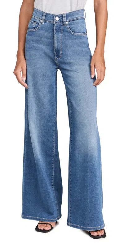 DL1961 SOFTWEAR HEPBURN WIDE LEG HIGH RISE JEANS MOHONK (SOFTWEAR)