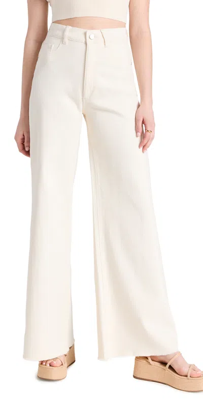 Dl1961 Hepburn High Rise Vintage Wide-leg Jeans In White
