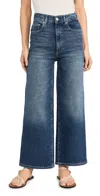 Dl1961 Hepburn High Waist Ankle Wide Leg Jeans In Blue